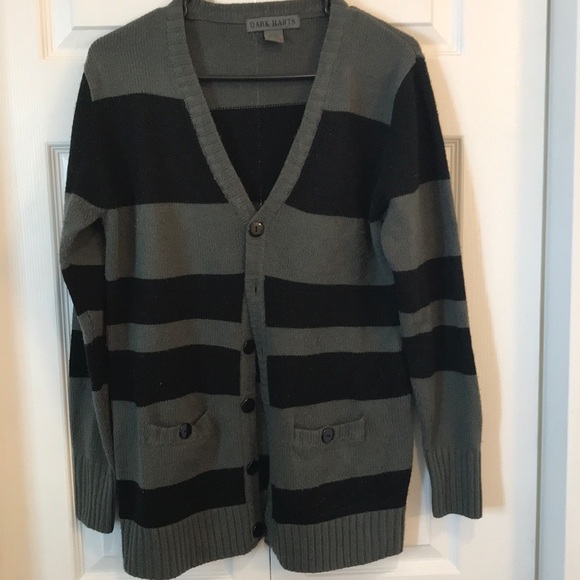 Green and Black Cardigan - Picture 1 of 3